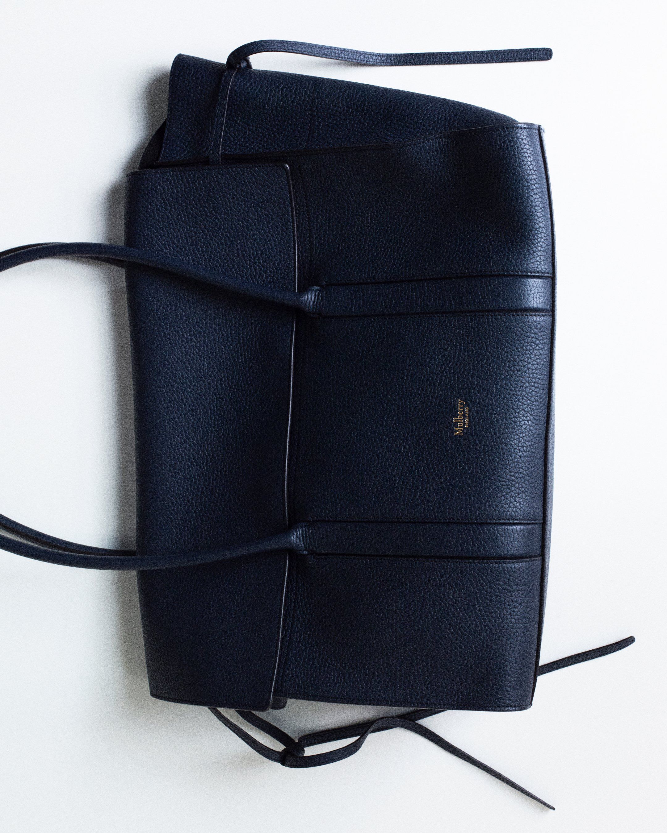 Mulberry Soft Bayswater in navy leather